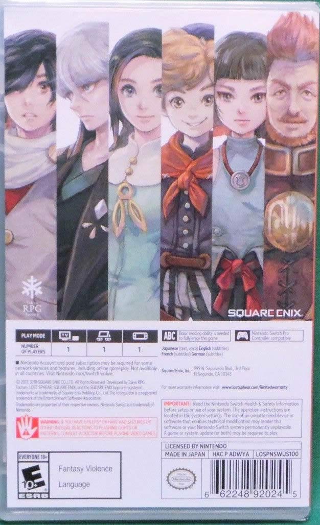 Lost Sphear - (NSW) Nintendo Switch