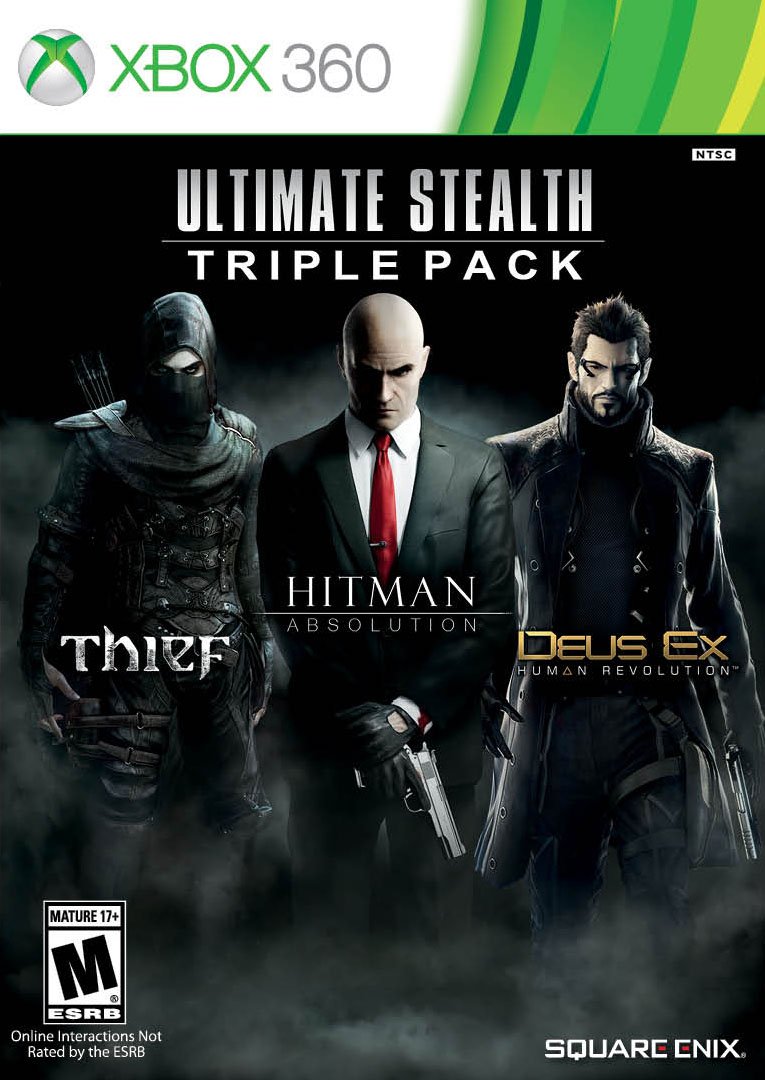 Ultimate Stealth Triple Pack (Thief, Hitman: Absolution, Deus Ex: Human Revolution) - Xbox 360 [Pre-Owned]
