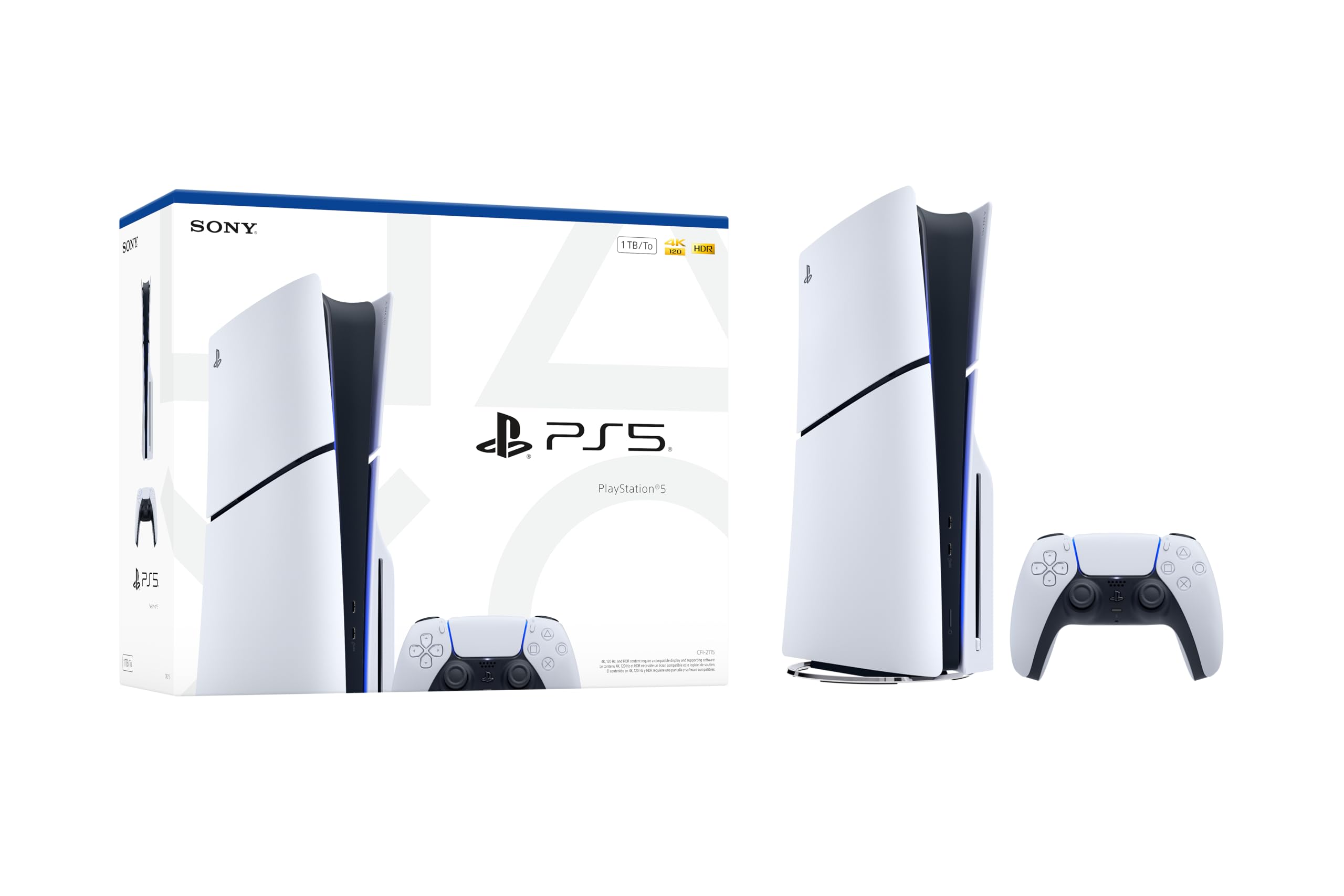SONY PlayStation 5 Console Slim Disc Edition 1 TB (Model CFI-2115) - (PS5) PlayStation 5 CONSOLE PlayStation