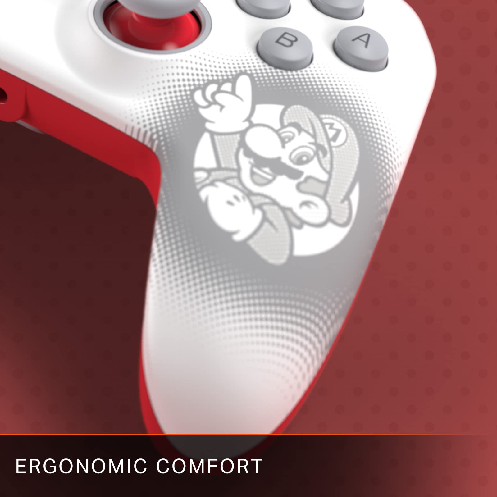 PowerA Enhanced Wired Controller (Mario White) - (NSW Nintendo Switch ACCESSORIES PowerA