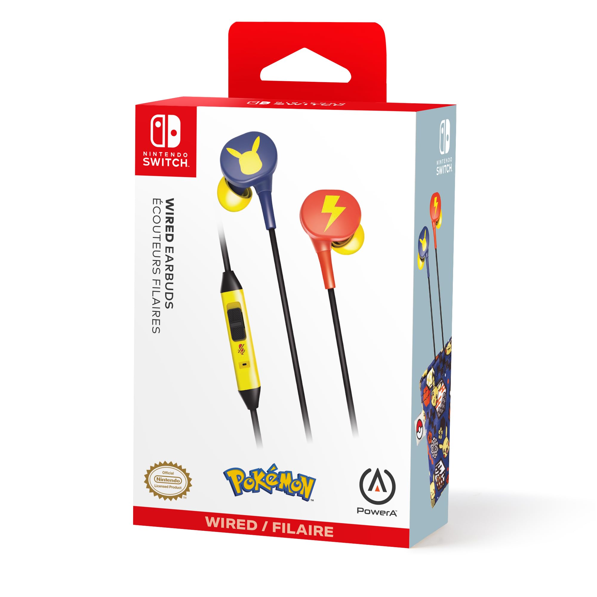 PowerA Wired Earbuds (Pikachu Blossom) - (NSW) Nintendo Switch ACCESSORIES PowerA