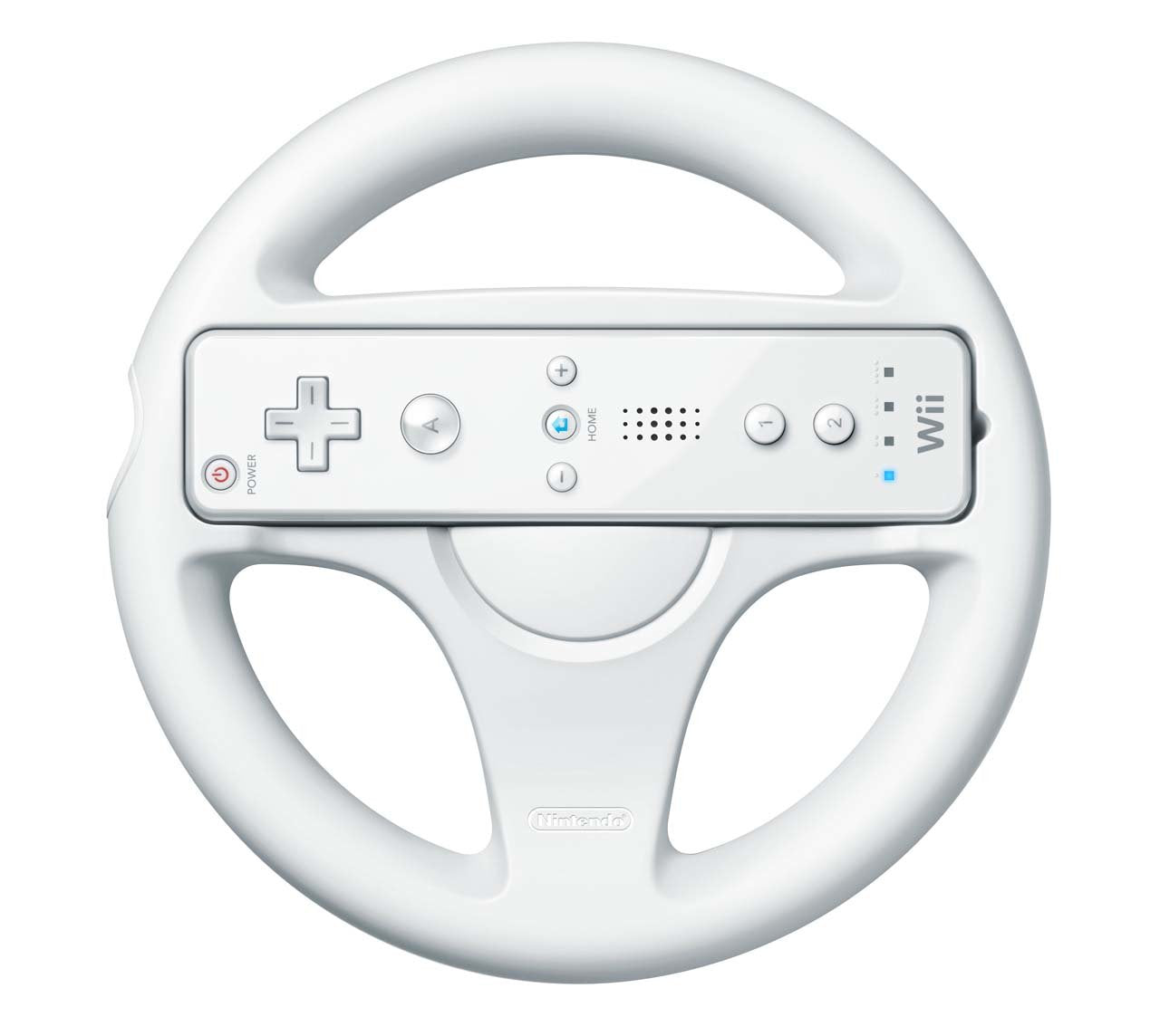 Nintendo Wii Wheel (White) - Nintendo Wii [Pre-Owned] ACCESSORIES Nintendo