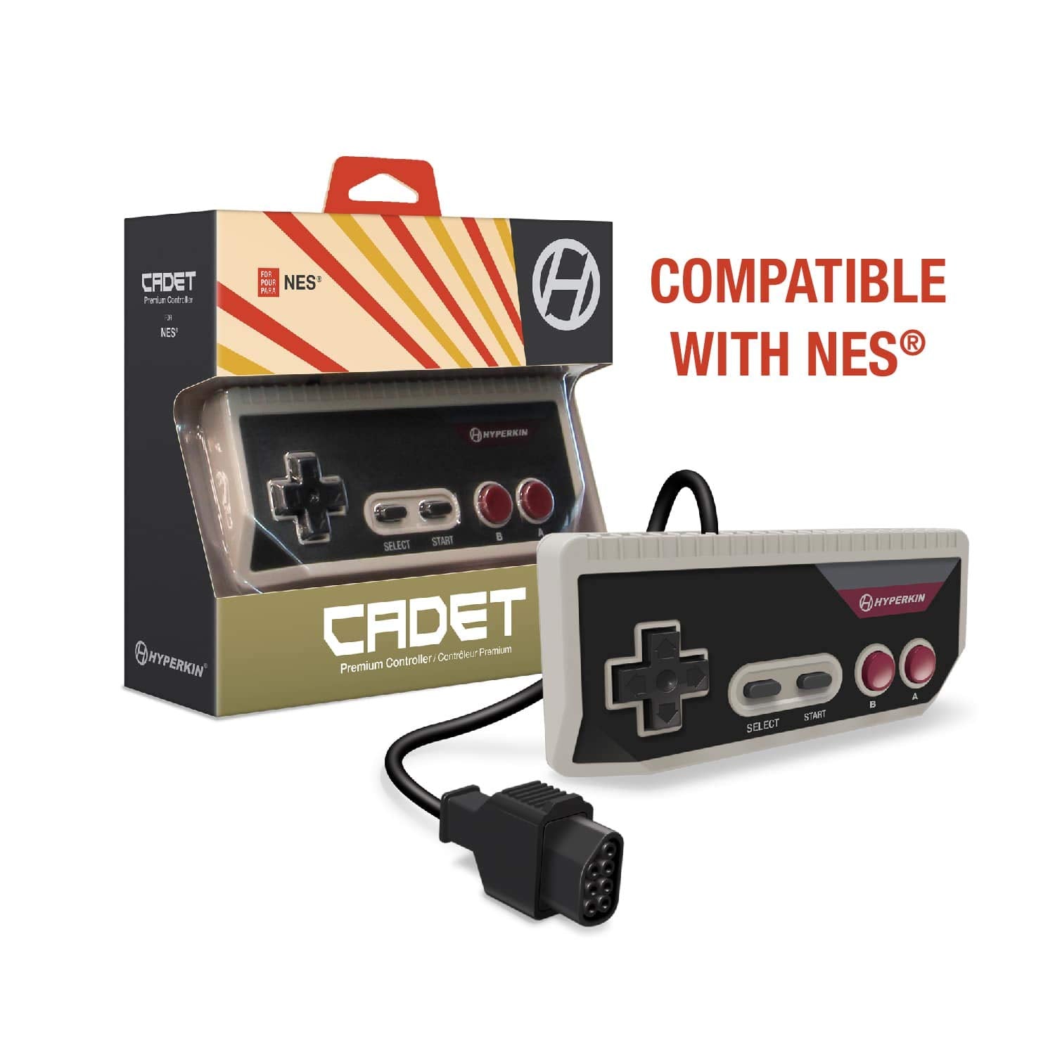 Hyperkin Cadet Controller (Gray) - (NES) Nintendo Entertainment System ACCESSORIES Hyperkin