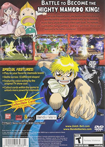 Zatchbell Mamodo Battles - (PS2) PlayStation 2 [Pre-Owned] Video Games BANDAI NAMCO Entertainment   