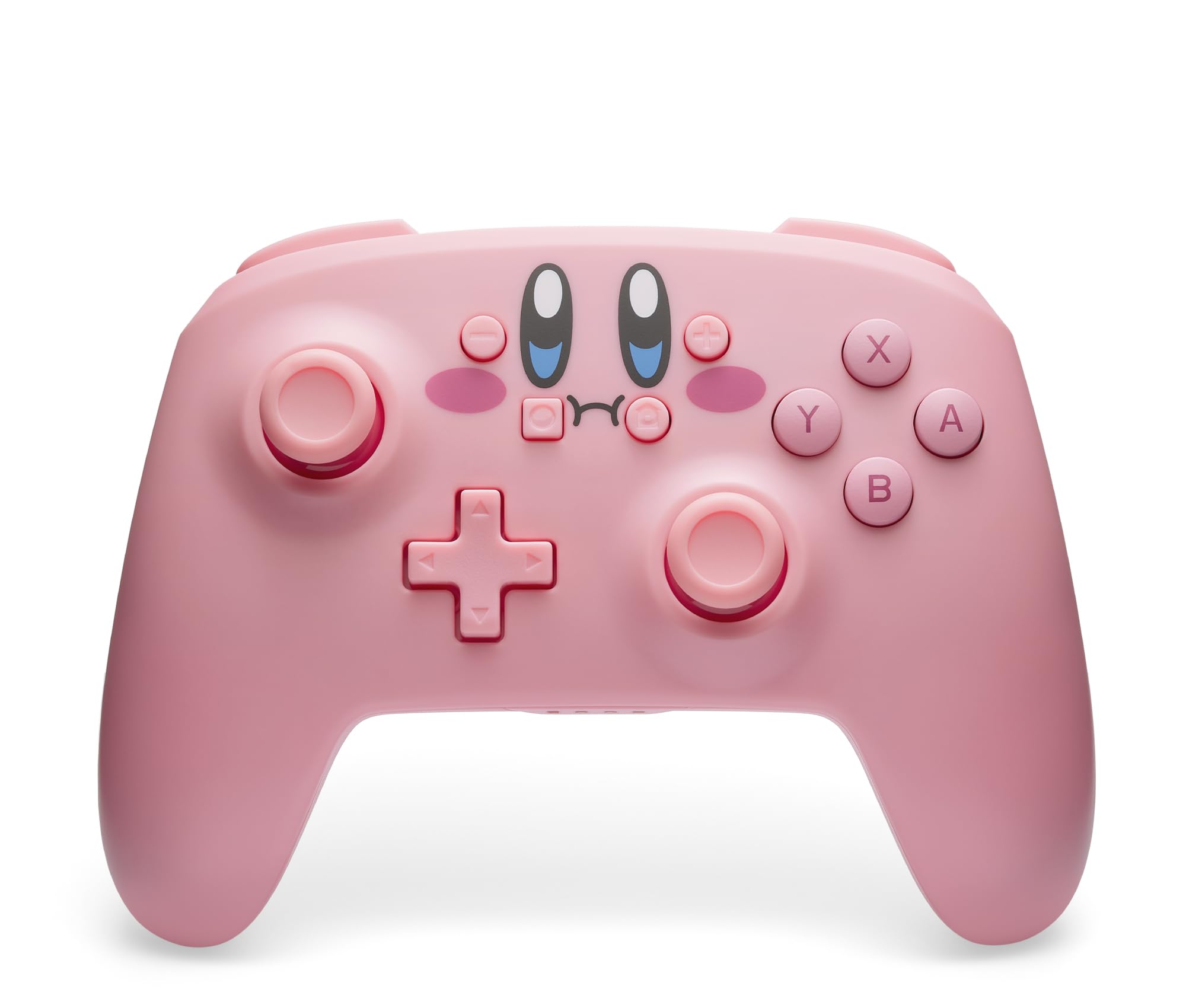 PowerA Wireless Controller for Nintendo Switch - Kirby Mouthful, Switch Lite/Switch-OLED Model, Nintendo Switch 2, AA Battery Powered (Battery Included), Bluetooth, Motion Controls, Officially Licensed VIDEO_GAME_CONTROLLER PowerA