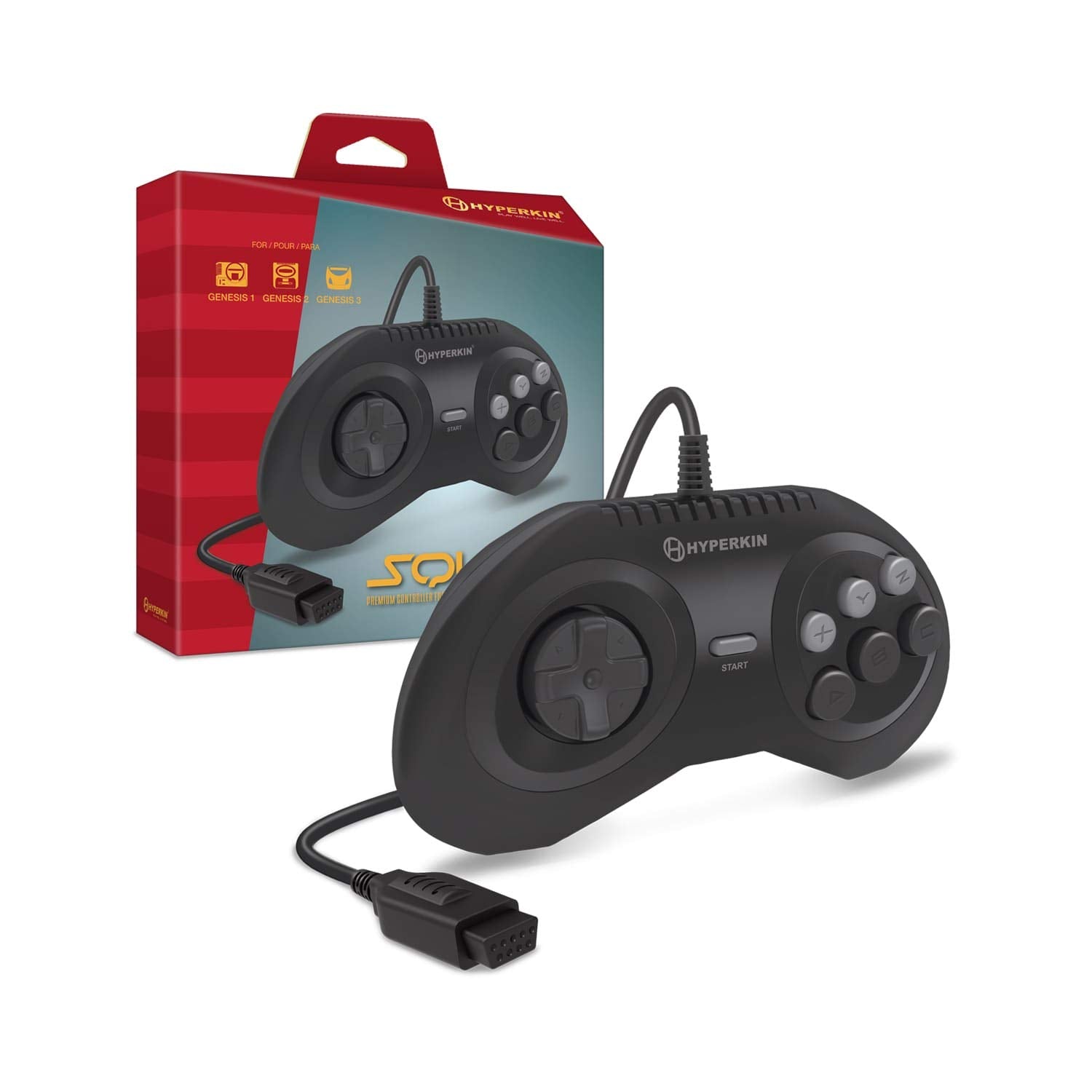 Hyperkin "Squire" Premium Controller for Genesis/MegaRetroN HD - (SG) SEGA Genesis ACCESSORIES Hyperkin