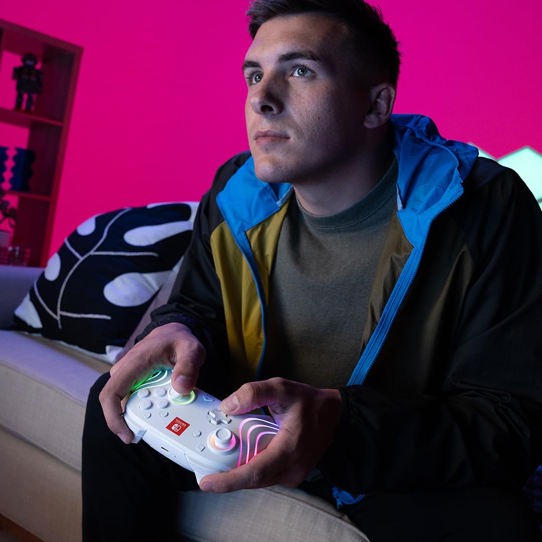 PDP Afterglow Wave Wireless Controller (White) - (NSW) Nintendo Switch ACCESSORIES PDP