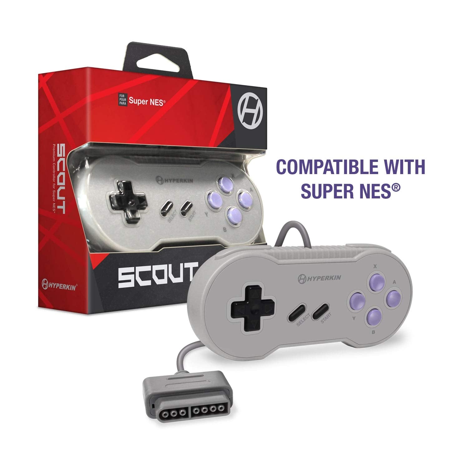 Hyperkin "Scout" Premium Controller for SNES - (SNES) Super Nintendo Accessories Hyperkin   