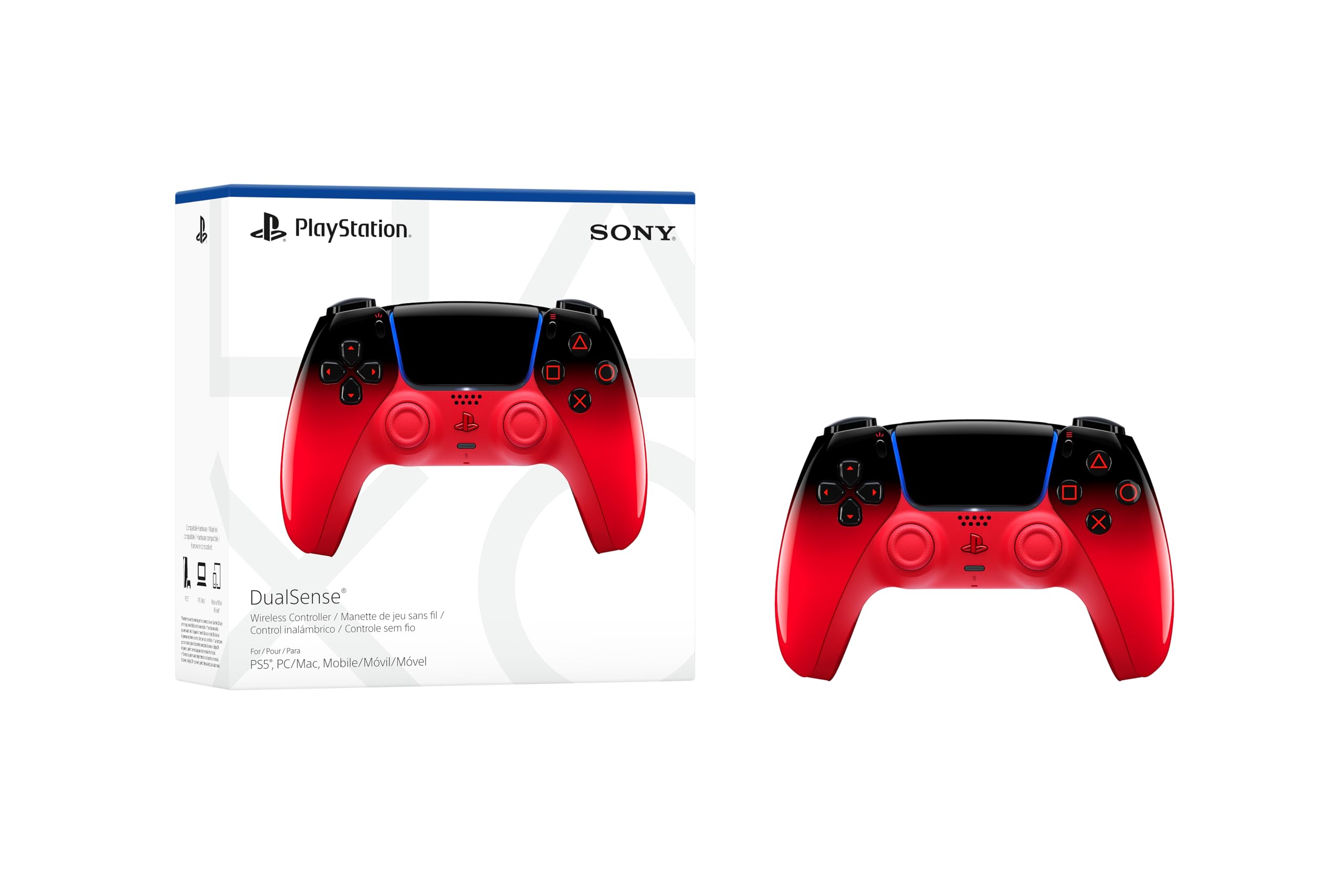 SONY PlayStation 5 DualSense Wireless Controller (Techno Red) - (PS5) PlayStation 5