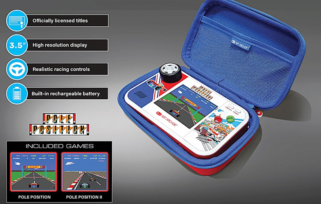 My Arcade Pole Position Pocket Player Max: Games for Kids and Adults PRELOADED_ELECTRONIC_GAME My Arcade