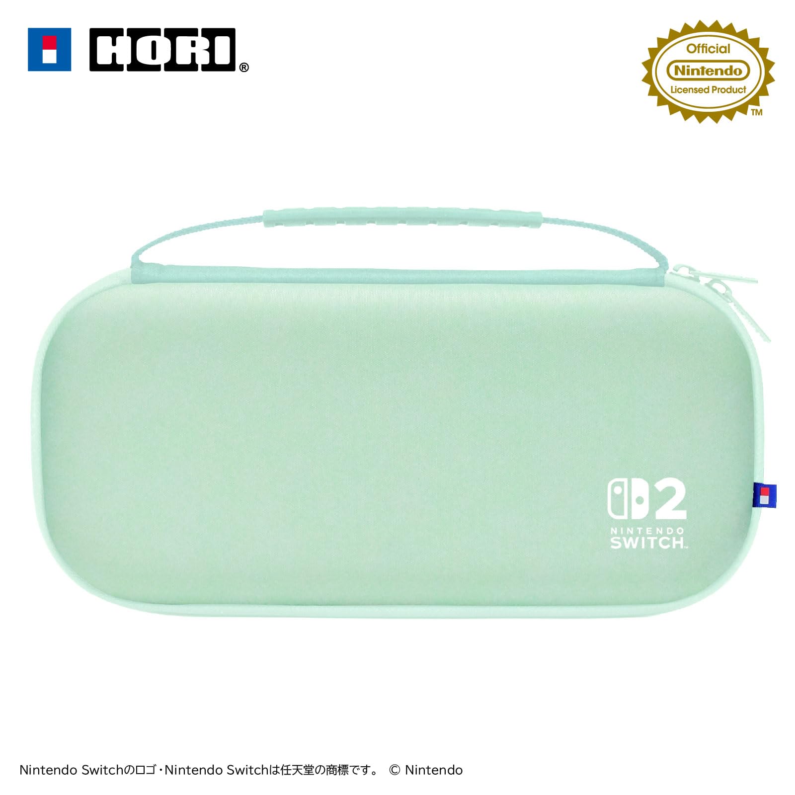 HORI Slim Hard Pouch Carry Case Plus (Pastel Green) - (NS2)  Nintendo Switch 2 (Japanese Import)