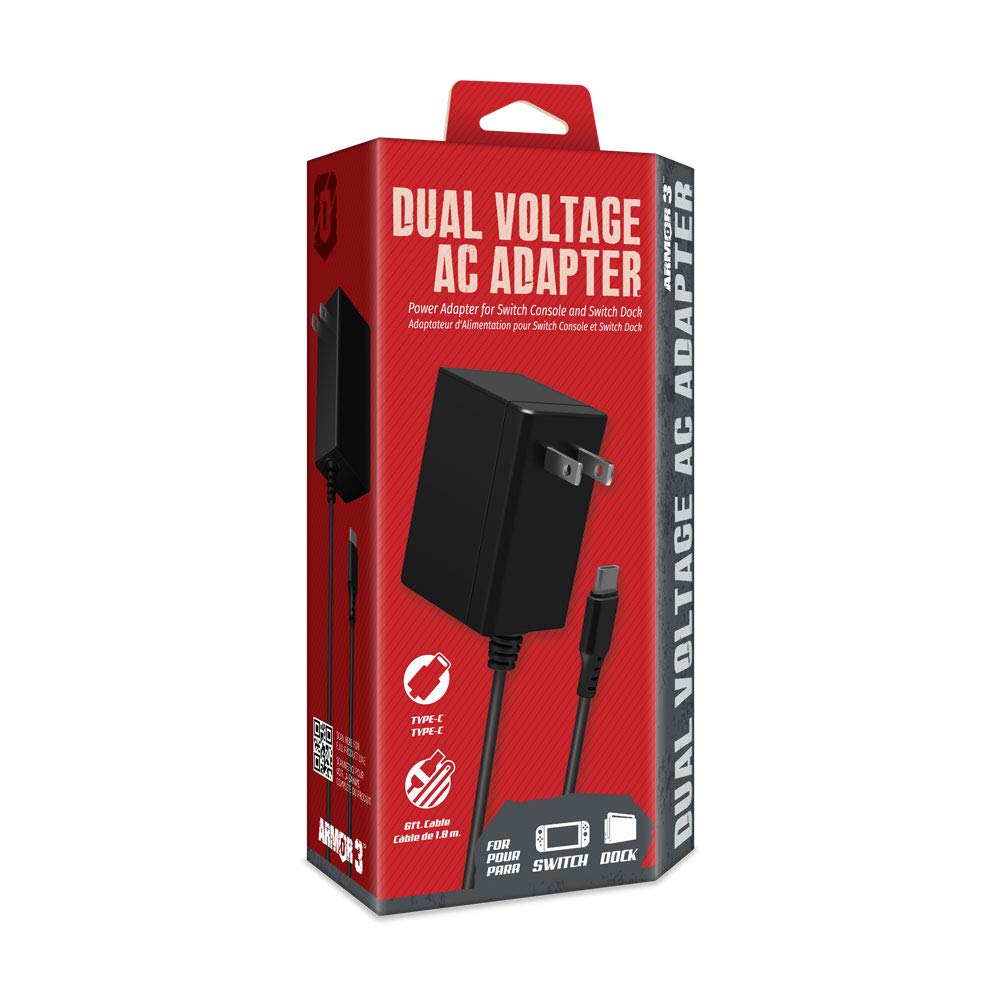 Armor3 Dual Voltage AC Adapter - (NSW) Nintendo Switch ACCESSORIES Armor3