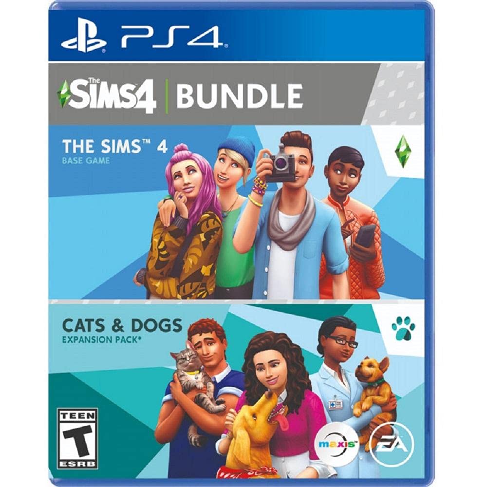 The Sims 4 Plus Cats & Dogs Bundle - (PS4) PlayStation 4 [Pre-Owned] Video Games Electronic Arts
