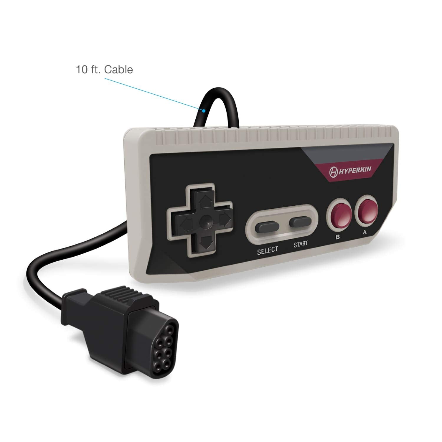 Hyperkin Cadet Controller (Gray) - (NES) Nintendo Entertainment System ACCESSORIES Hyperkin