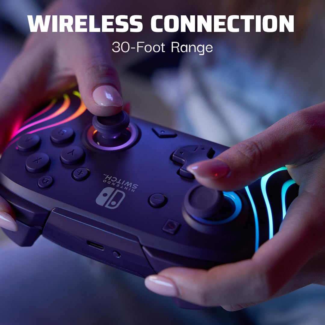 PDP Afterglow Wave Wireless Controller (Purple) - (NSW) Nintendo Switch ACCESSORIES PDP