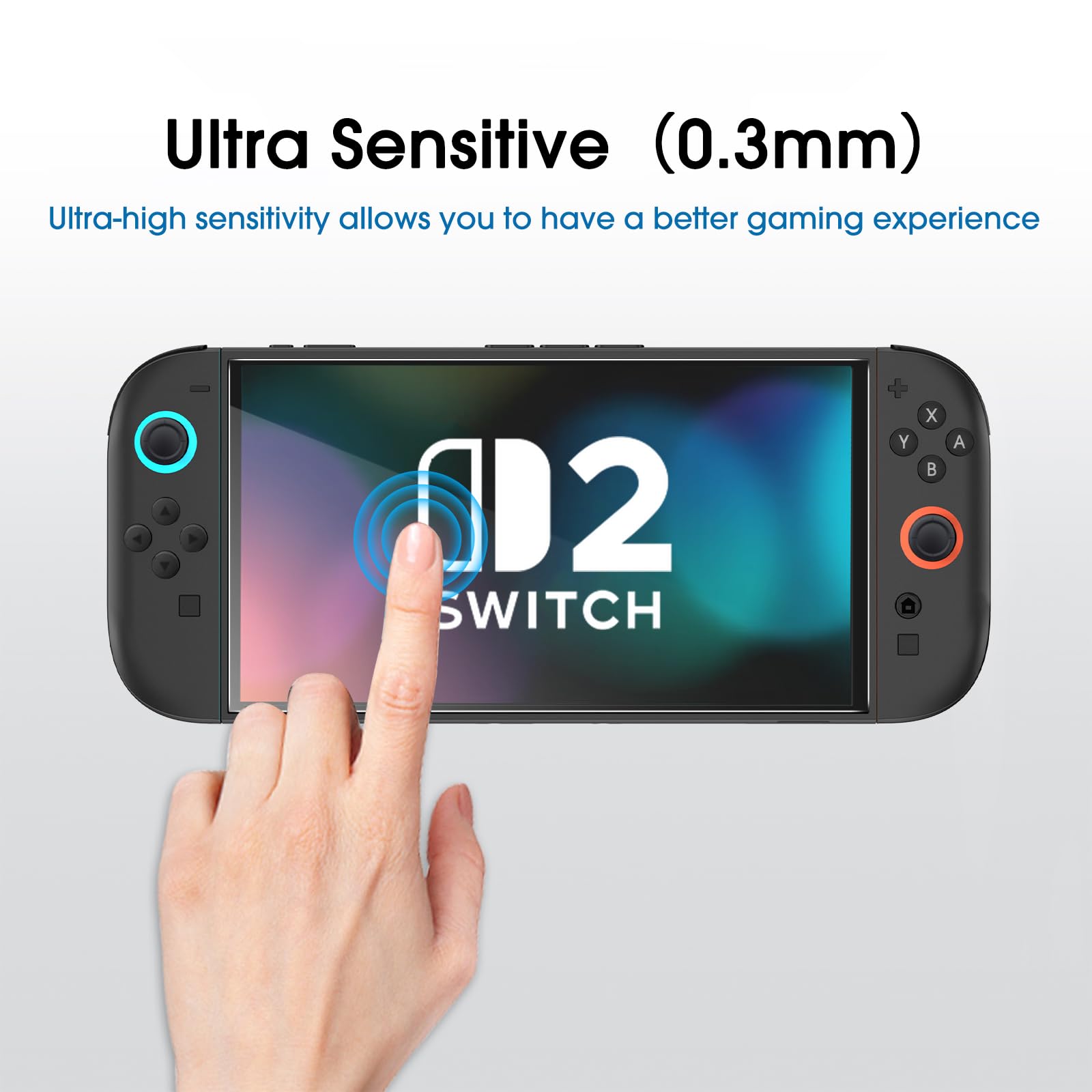 amFilm Tempered Glass Screen Protector for Nintendo Switch 2 (3-Pack) - (NS2) Nintendo Switch 2 ACCESSORIES amFilm