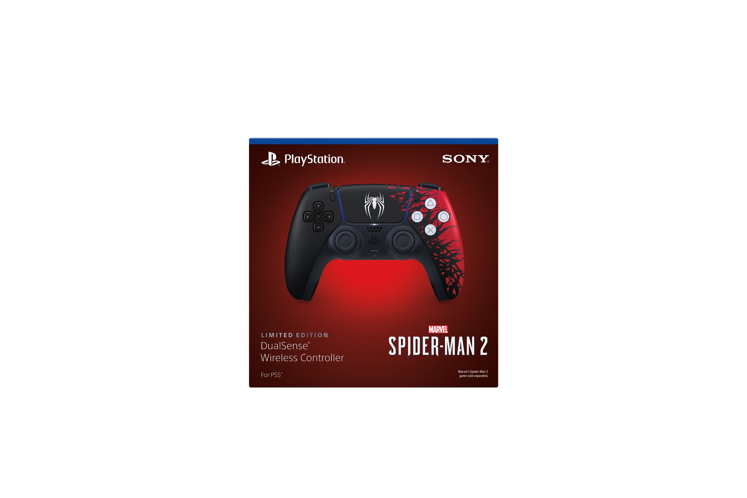 SONY PlayStation 5 DualSense Wireless Controller (Marvel's Spider-Man 2 Limited Edition) - (PS5) PlayStation 5 ACCESSORIES PlayStation