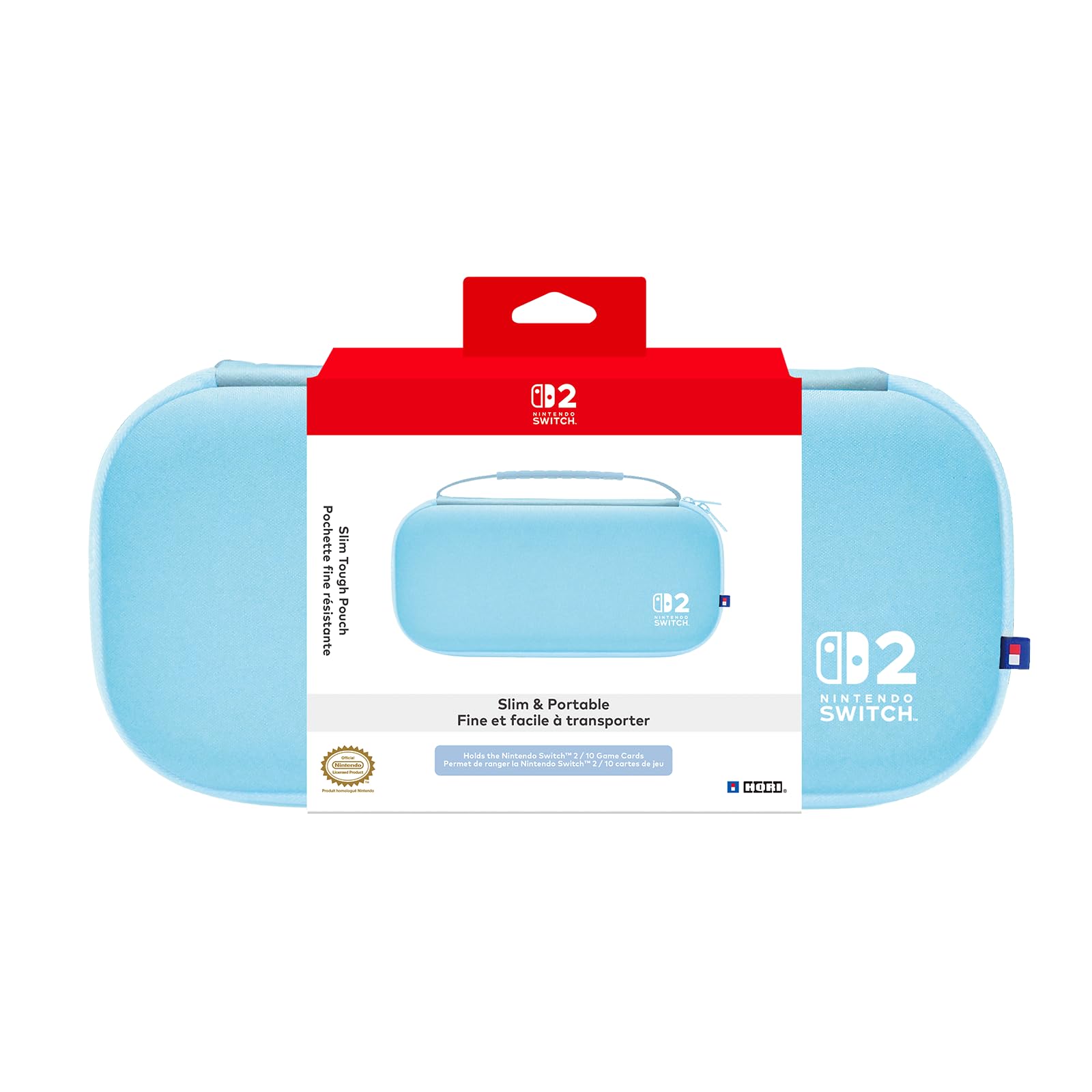 HORI Slim Tough Pouch (Light Blue) Carrying Case - (NS2) Nintendo Switch 2 ACCESSORIES HORI