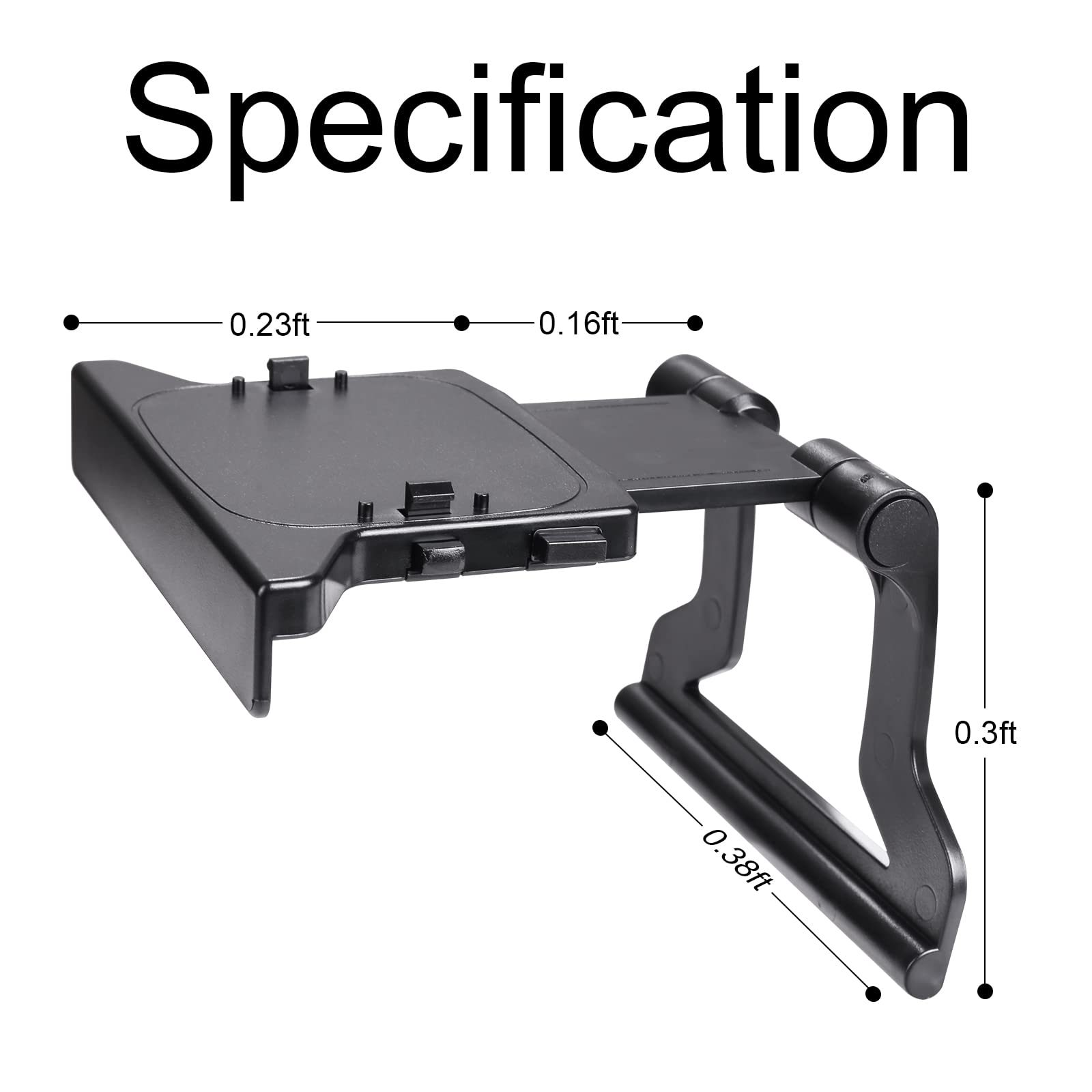 Xbox 360 Kinect Sensor Mounting Clip TV Mounting Clip (Black) - Xbox 360