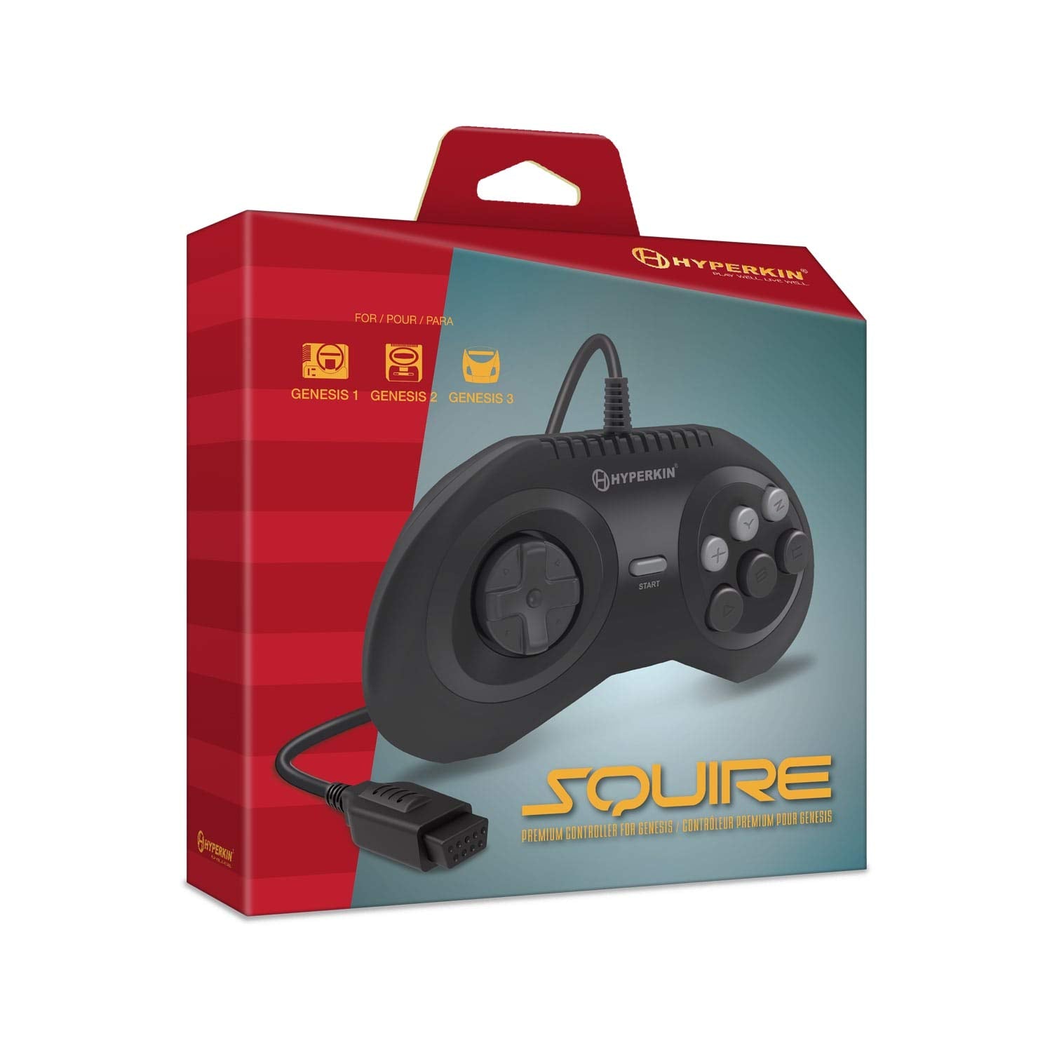 Hyperkin "Squire" Premium Controller for Genesis/MegaRetroN HD - (SG) SEGA Genesis ACCESSORIES Hyperkin