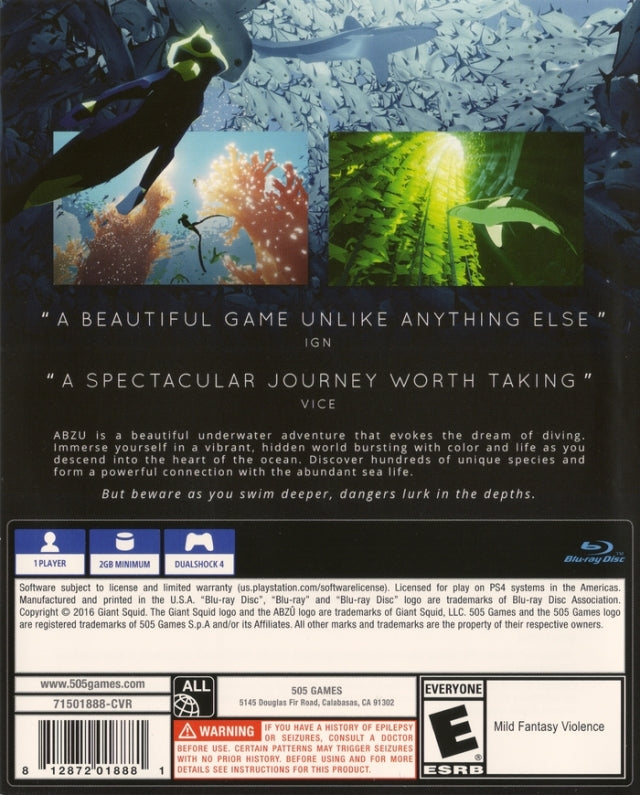ABZU - (PS4) PlayStation 4 [Pre-Owned] Video Games 505 Games   
