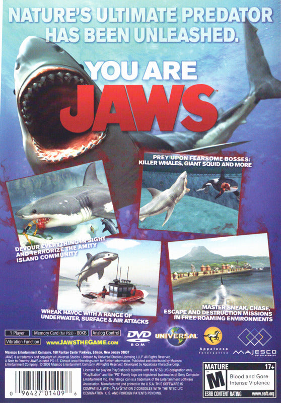 Jaws Unleashed (Greatest Hits) - (PS2) PlayStation 2 [Pre-Owned