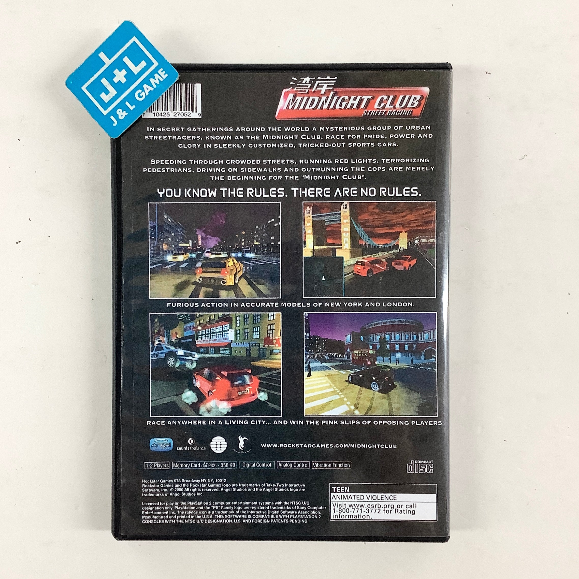 Midnight Club: Street Racing - (PS2) PlayStation 2 [Pre-Owned] Video Games Rockstar Games