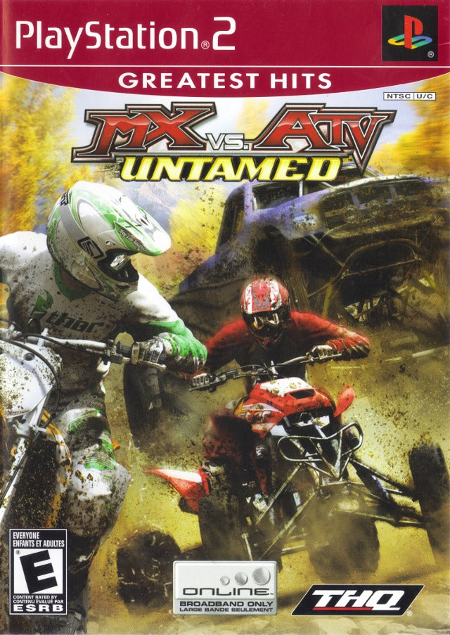 MX vs. ATV Untamed (Greatest Hits) - (PS2) PlayStation 2 Video Games THQ