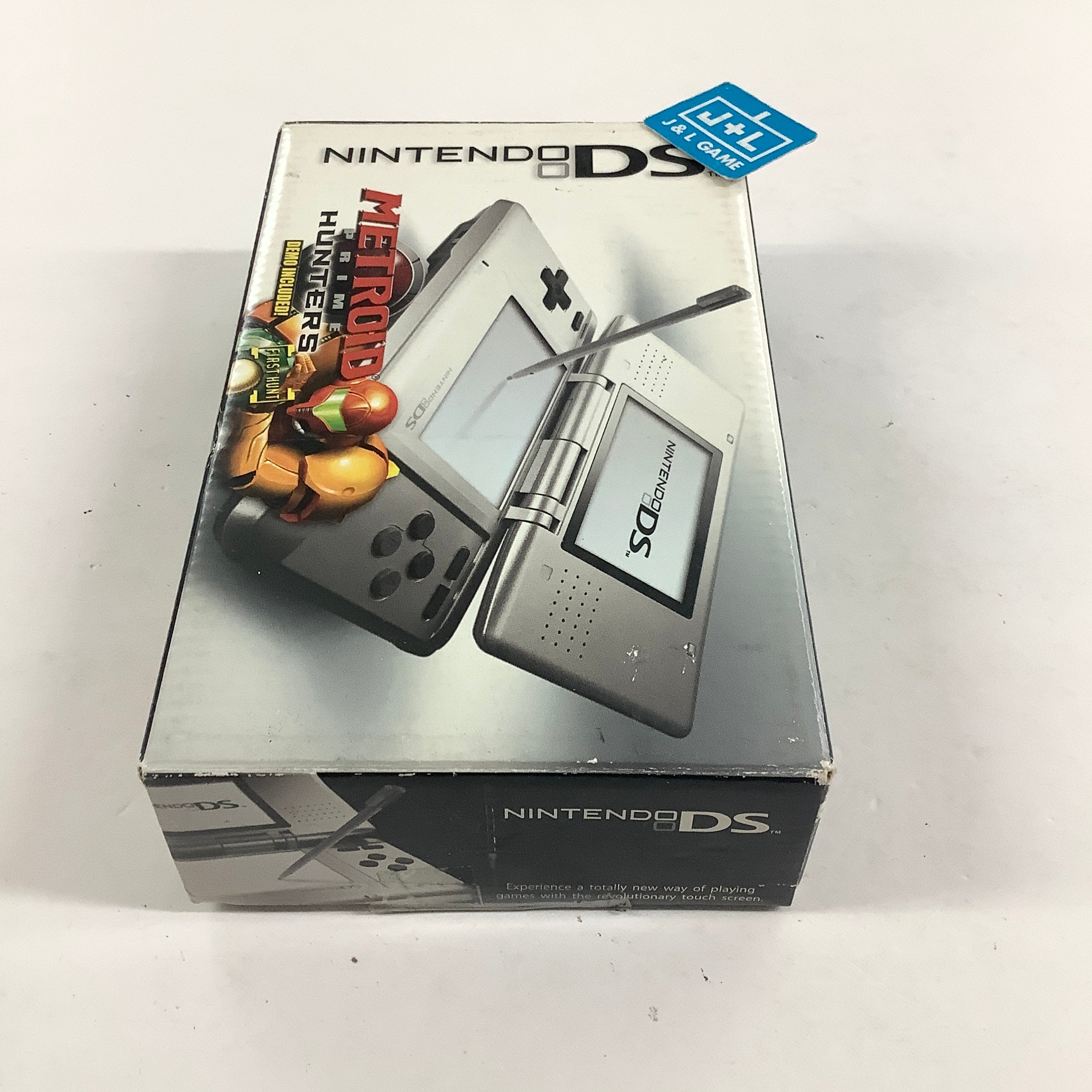 Nintendo DS Console (Platinum Silver with Metroid Prime Hunters Demo) - (NDS) Nintendo DS [Pre-Owned] Consoles Nintendo