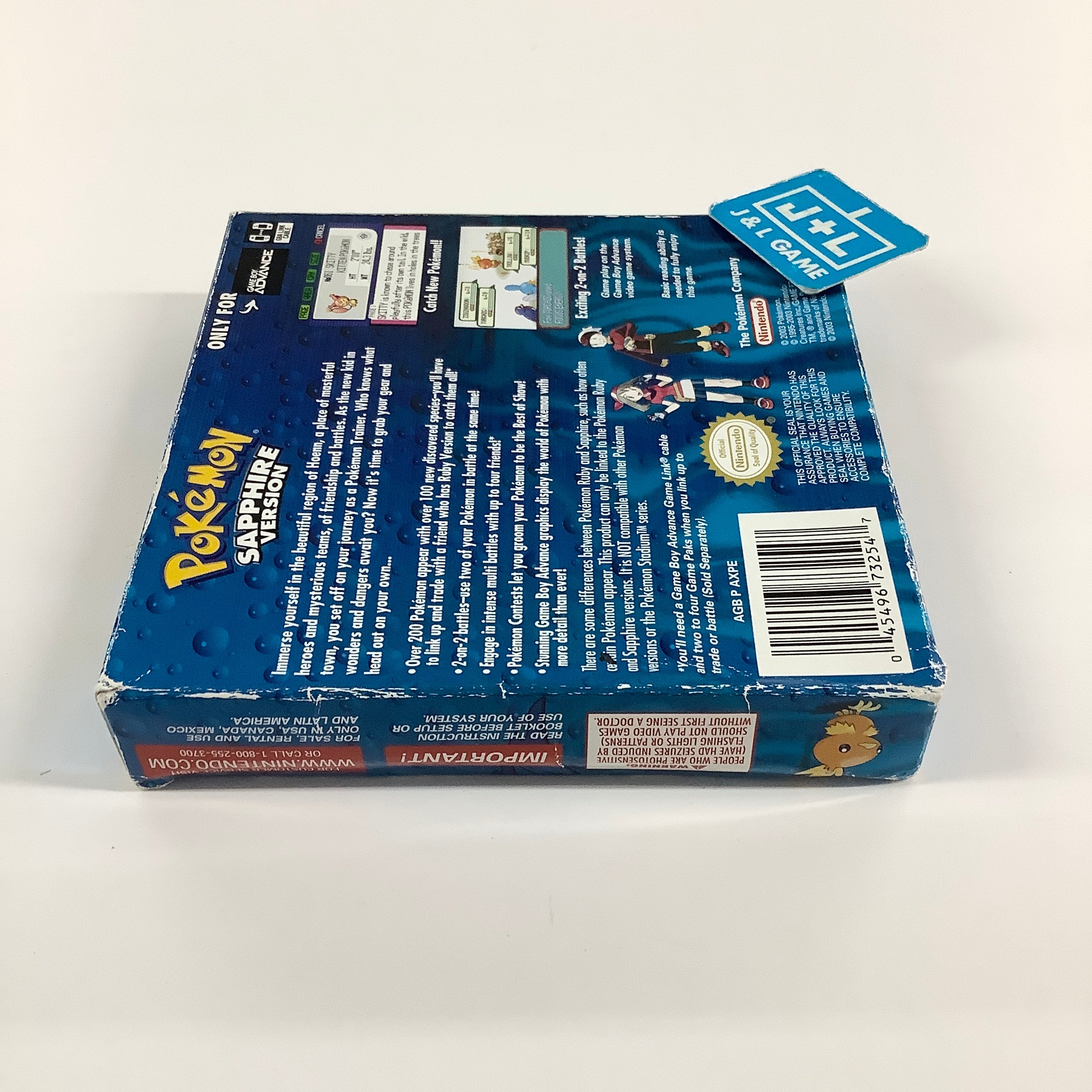 Pokemon Sapphire Version - (GBA) Game Boy Advance [Pre-Owned]