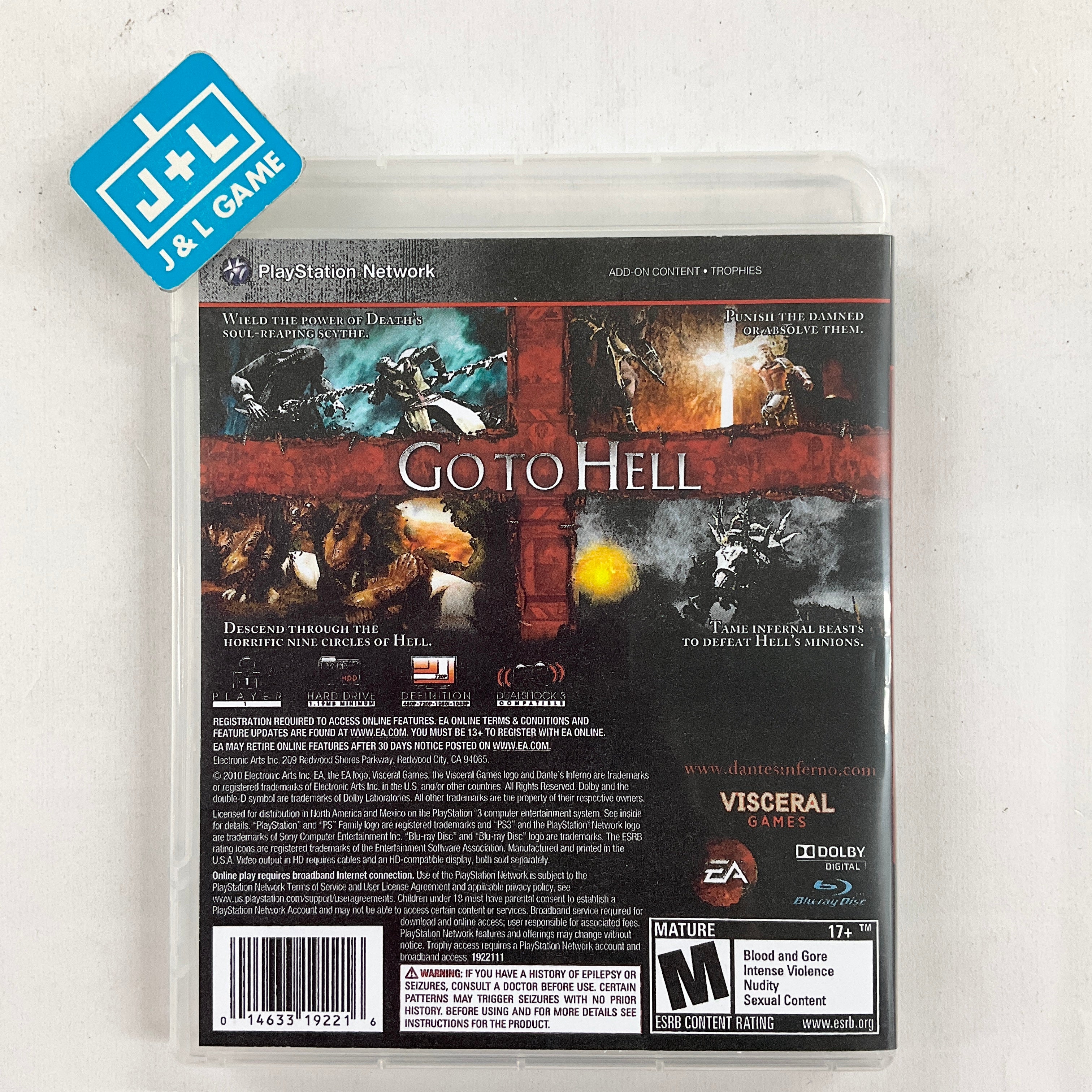 Dante's Inferno (Divine Edition) - (PS3) PlayStation 3 [Pre-Owned] Video Games Electronic Arts