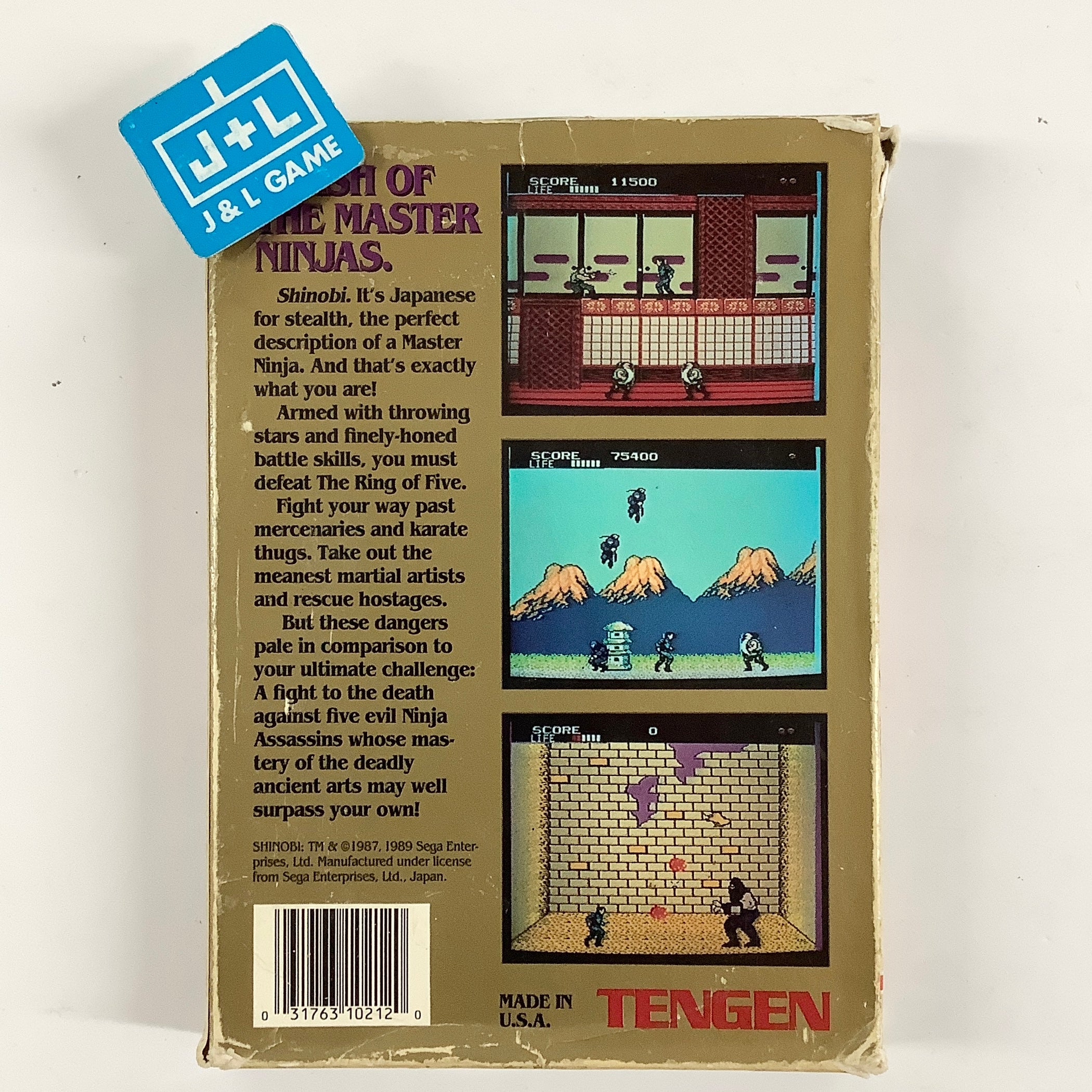 Shinobi (Tengen) - (NES) Nintendo Entertainment System [Pre-Owned]