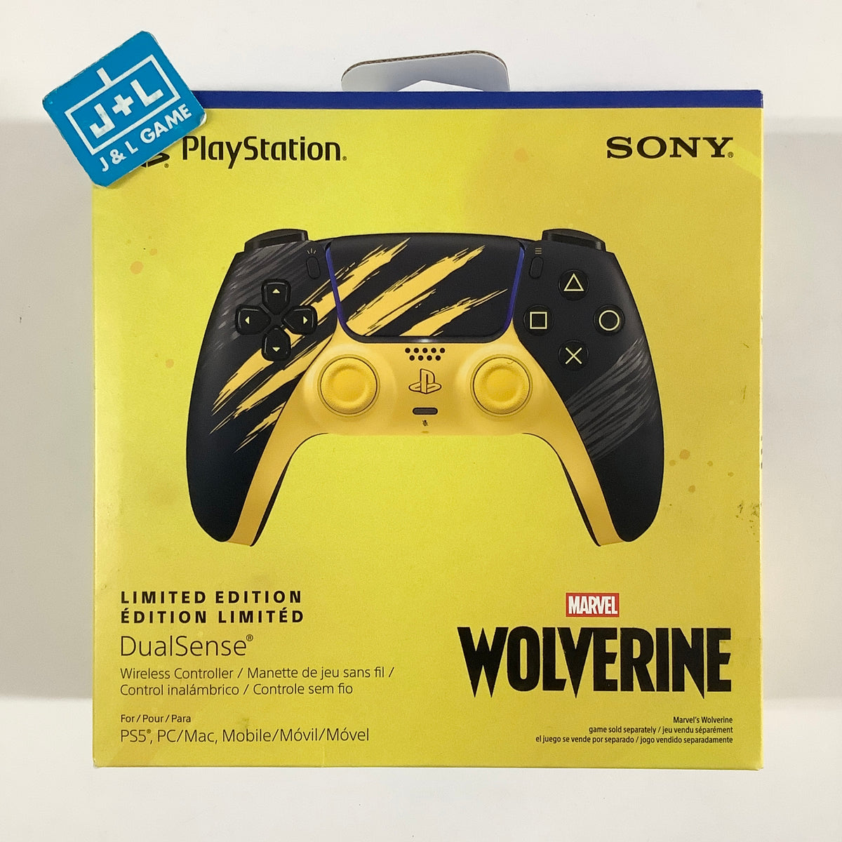 SONY PlayStation 5 DualSense Wireless Controller (Marvel's Wolverine Battle Yellow Limited Edition) - (PS5) PlayStation 5