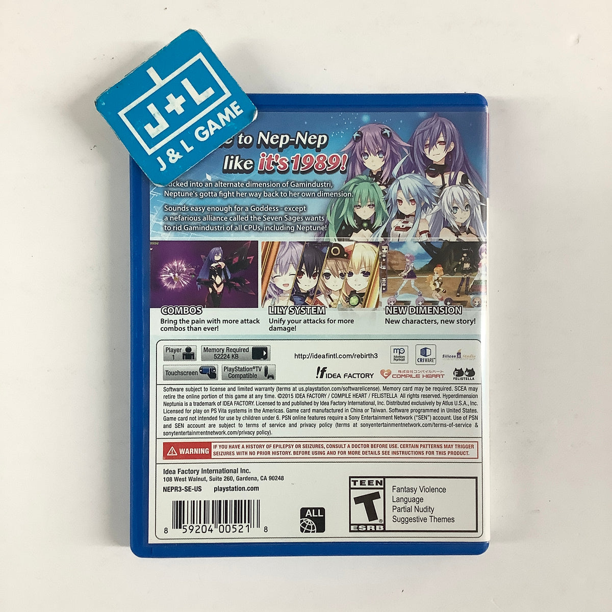 Hyperdimension Neptunia Re;Birth3: V Generation - (PSV) PlayStation Vita [Pre-Owned] Video Games Idea Factory