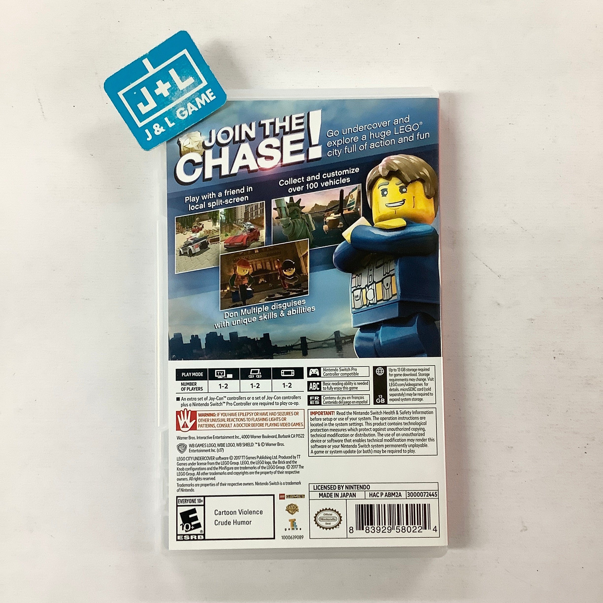 LEGO City Undercover - (NSW) Nintendo Switch [Pre-Owned] Video Games Warner Bros. Interactive Entertainment   