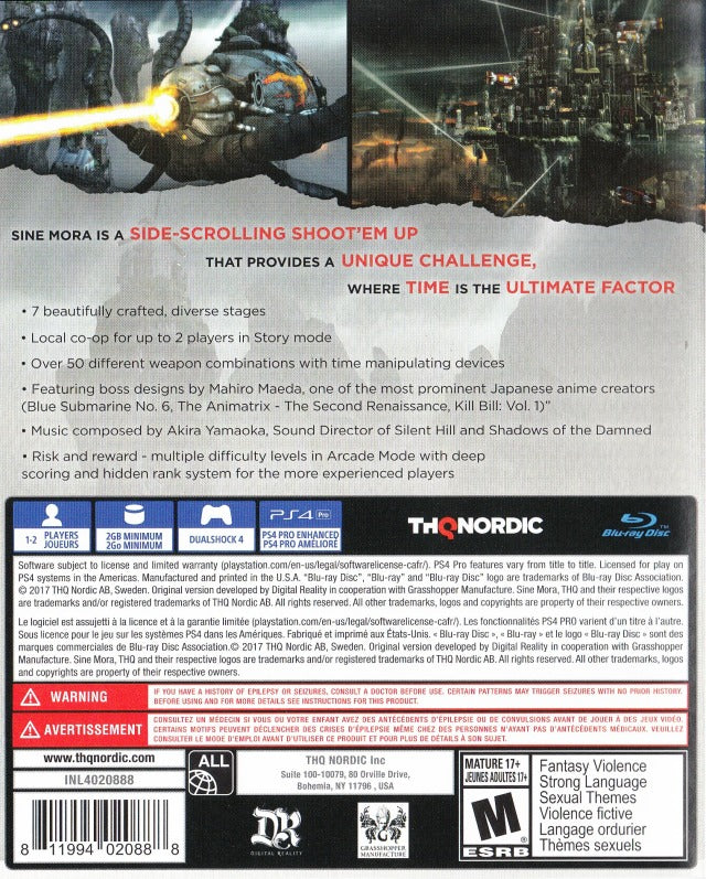 Sine Mora EX - (PS4) PlayStation 4 [Pre-Owned] Video Games THQ Nordic