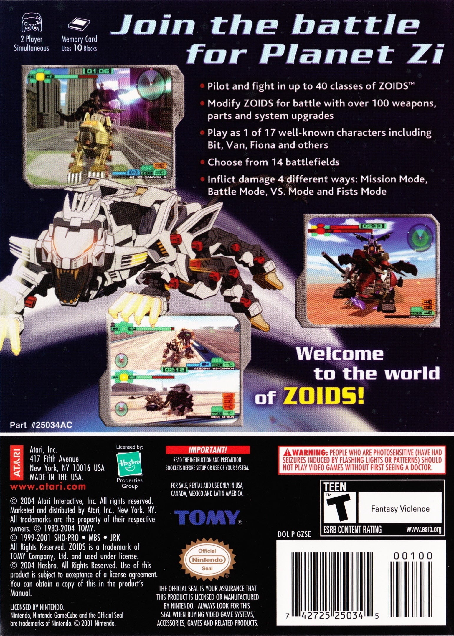 Zoids: Battle Legends - (GC) GameCube [Pre-Owned] Video Games Atari SA   