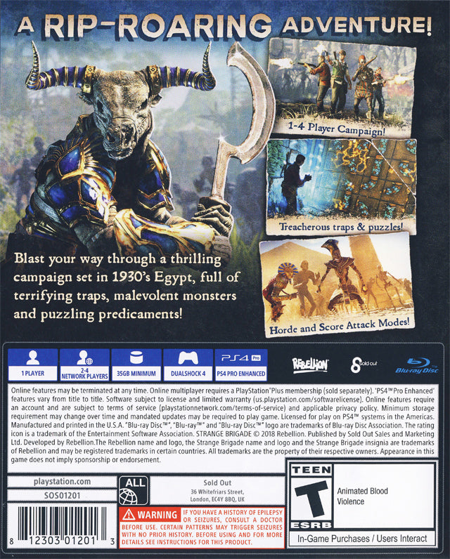 Strange Brigade - (PS4) PlayStation 4 Video Games Rebellion