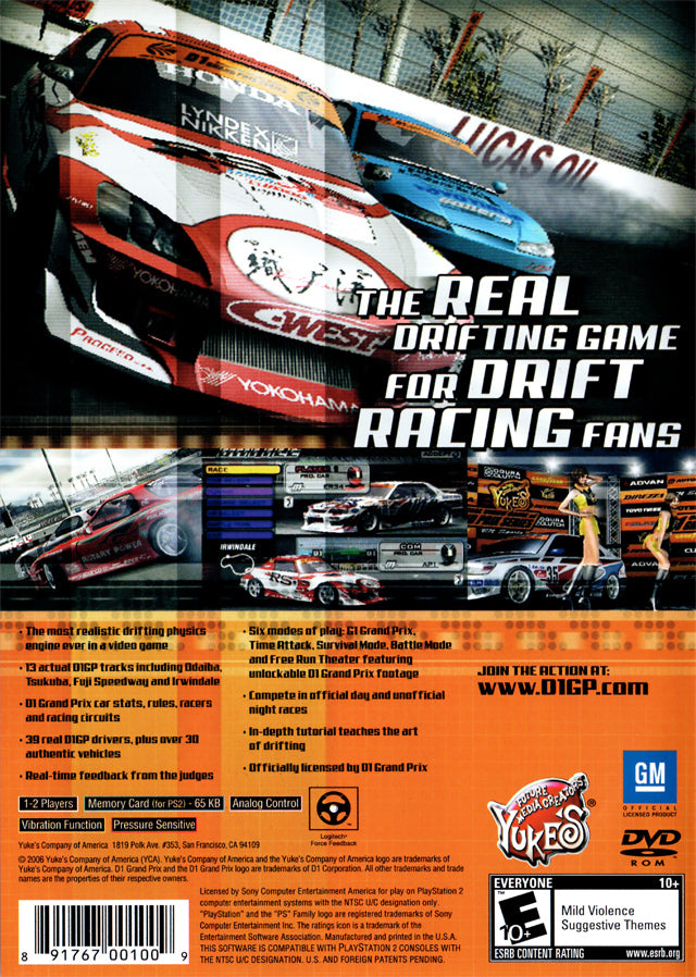 D1 Professional Drift Grand Prix Series - (PS2) PlayStation 2 [Pre-Owned] Video Games Yuke's   