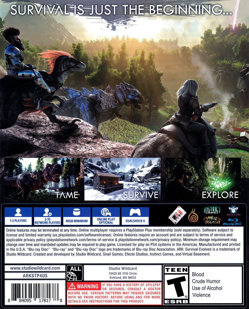 Amazon.com: ARK: Survival Evolved (PS4) : Video Games