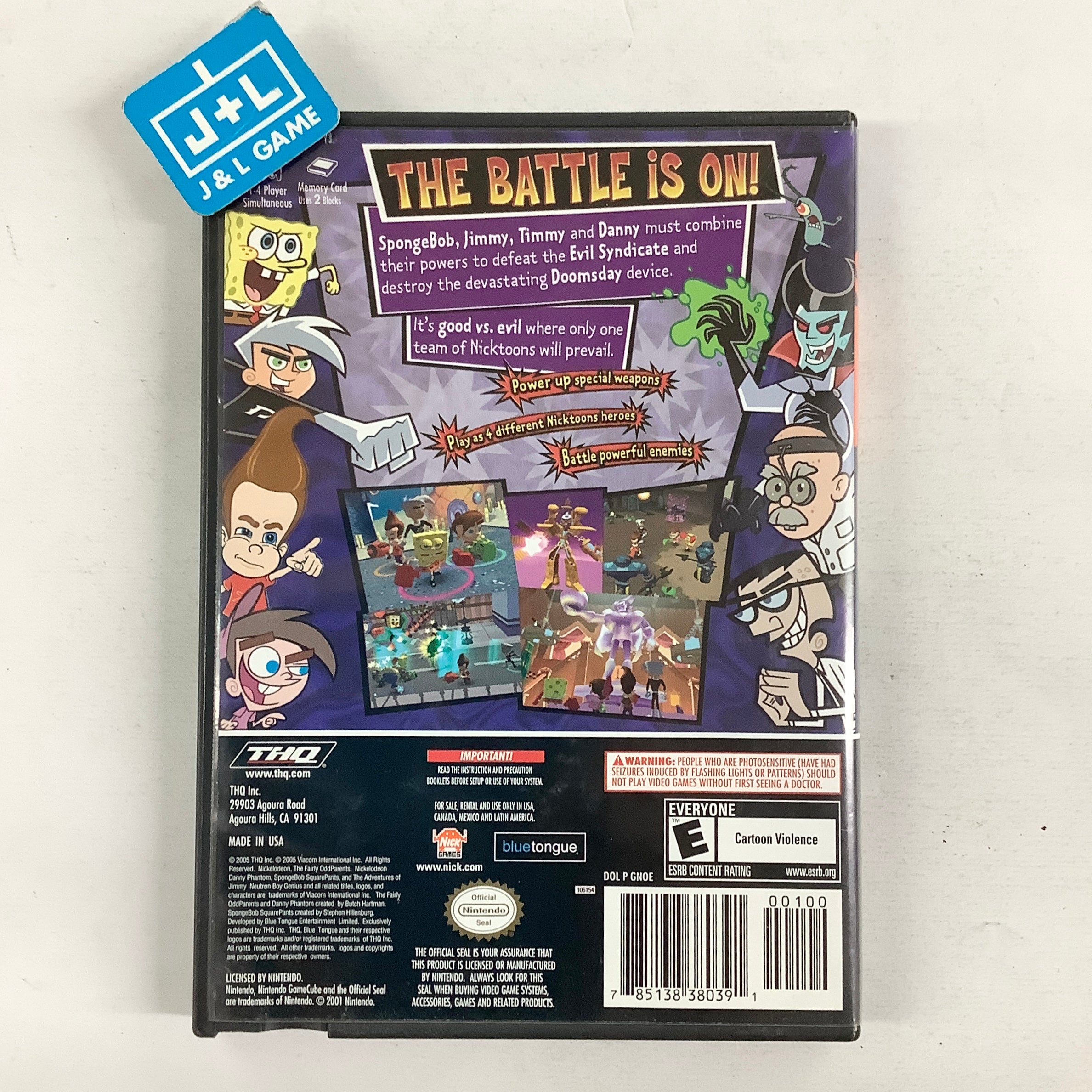 Nicktoons Unite! - (GC) GameCube [Pre-Owned] Video Games THQ