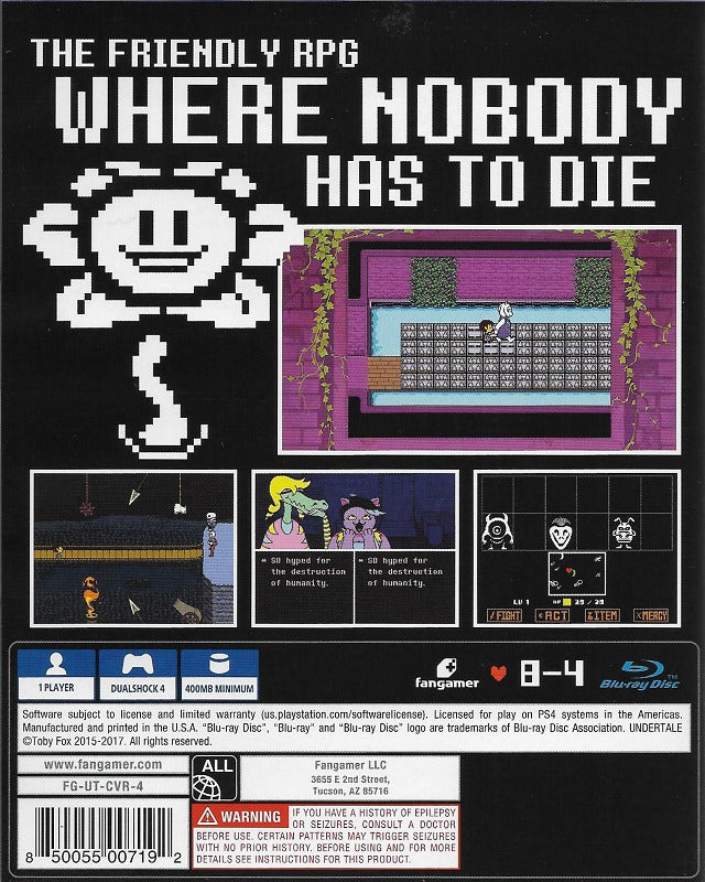Las versiones de Undertale de PS4 y PS Vita a la venta el 15 de agosto Las versiones de Undertale de PS4 y PS Vita a la venta el 15 de agosto