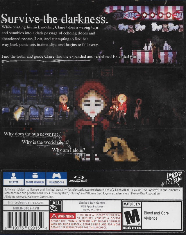 Claire: Extended Cut (Limited Run #102) - (PS4) PlayStation