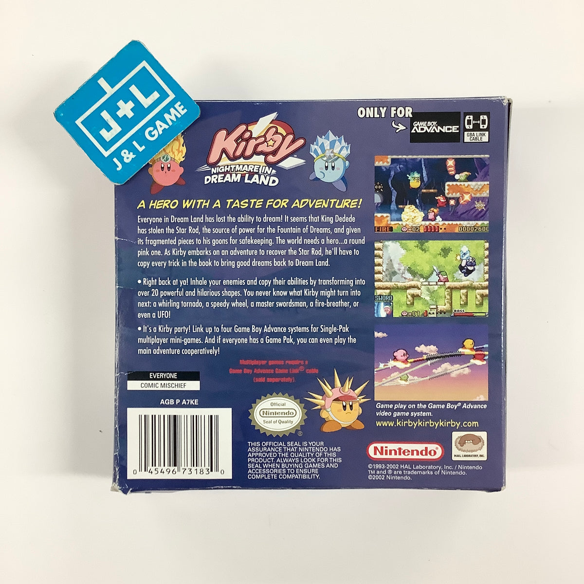 Kirby: Nightmare in Dream Land - (GBA) Game Boy Advance [Pre-Owned] Video Games Nintendo