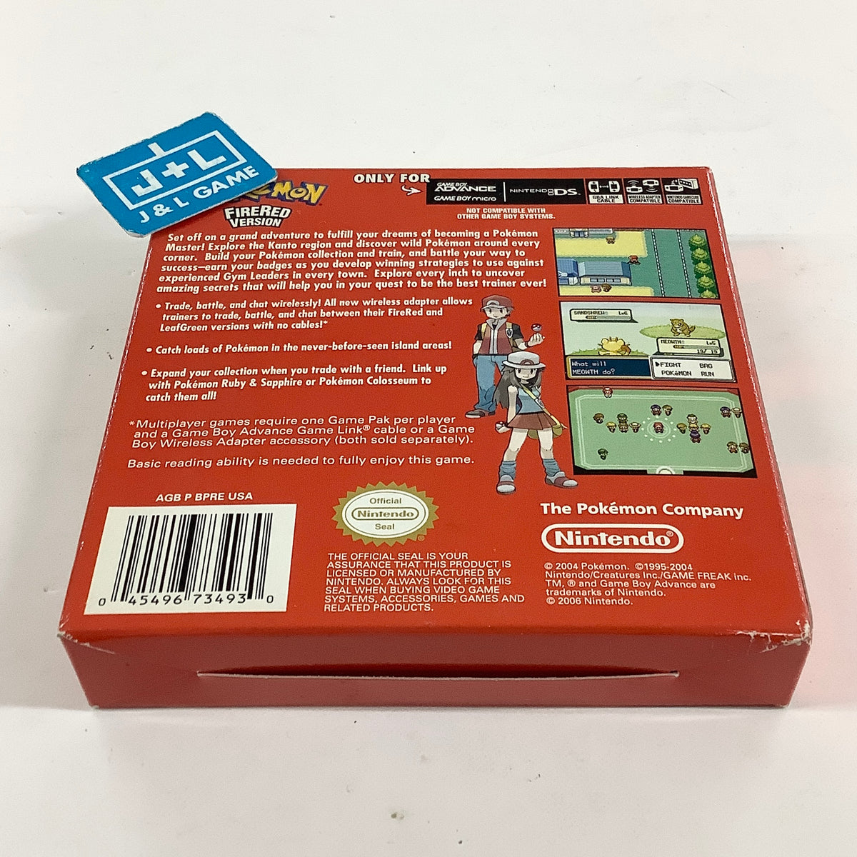 Pokemon FireRed Version (Player's Choice) - (GBA) Game Boy Advance [Pre-Owned] Video Games Nintendo