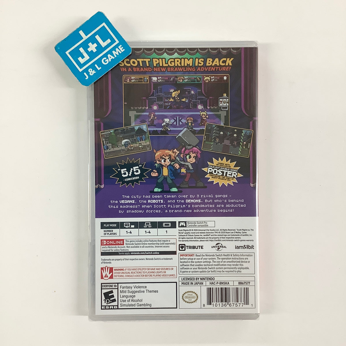 Scott Pilgrim EX - (NSW) Nintendo Switch Video Games iam8bit