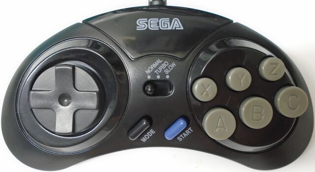 Sega Genesis Controller (Small 6 Buttons With Turbo Button)- (SG) SEGA Genesis [Pre-Owned] Accessories SEGA