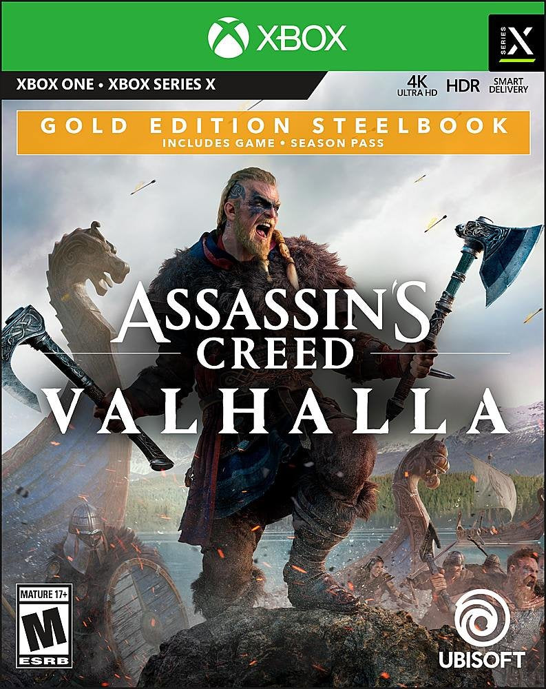 Assassin's Creed Valhalla (Gold Edition Steelbook) - (XSX) Xbox Series X [Pre-Owned] Video Games Ubisoft   