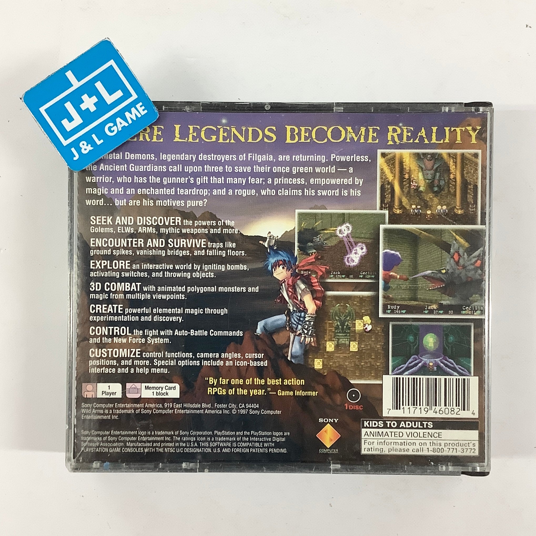 Wild Arms - (PS1) PlayStation 1 [Pre-Owned] Video Games SCEA