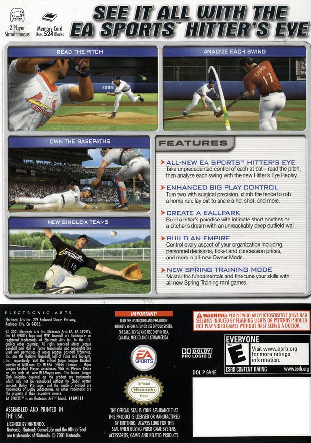 MVP Baseball 2005 - (GC) GameCube [Pre-Owned]